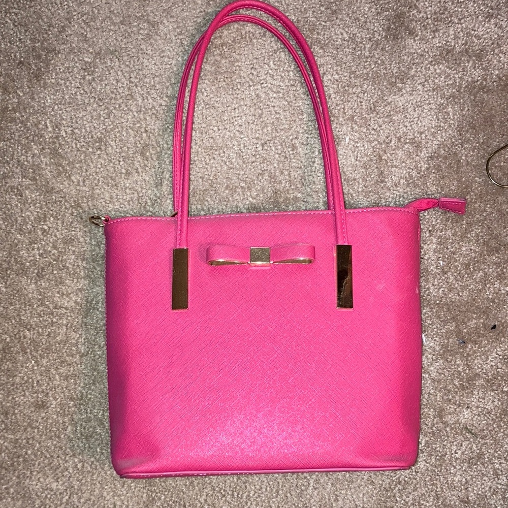 Women’s Hot Pink Tote Boutique Handbag